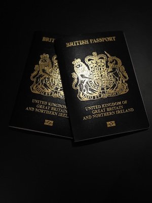 Client’s British passport after UK citizenship approval